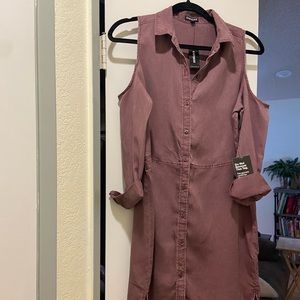 Express cold shoulder dress